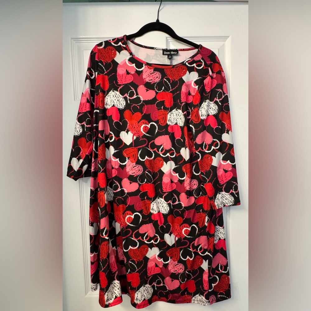 Dress Works Heart Print Dress